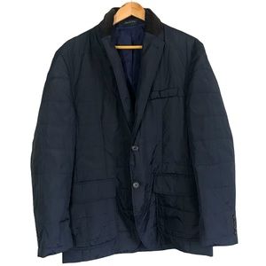 Chaps Blazer Puffer Jacket Navy Blue size S/M
